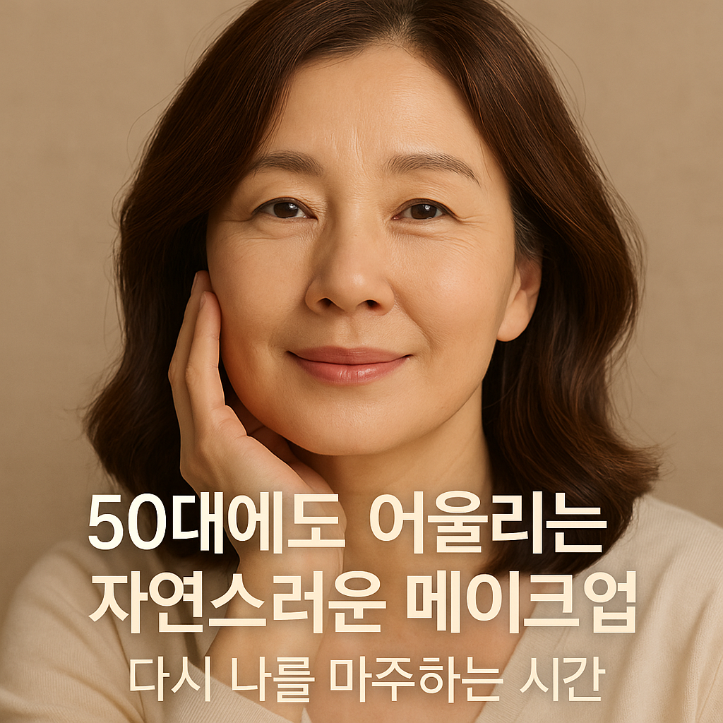 50대에도 어울리는 자연스러운 메이크업, 다시 나를 마주하는 시간