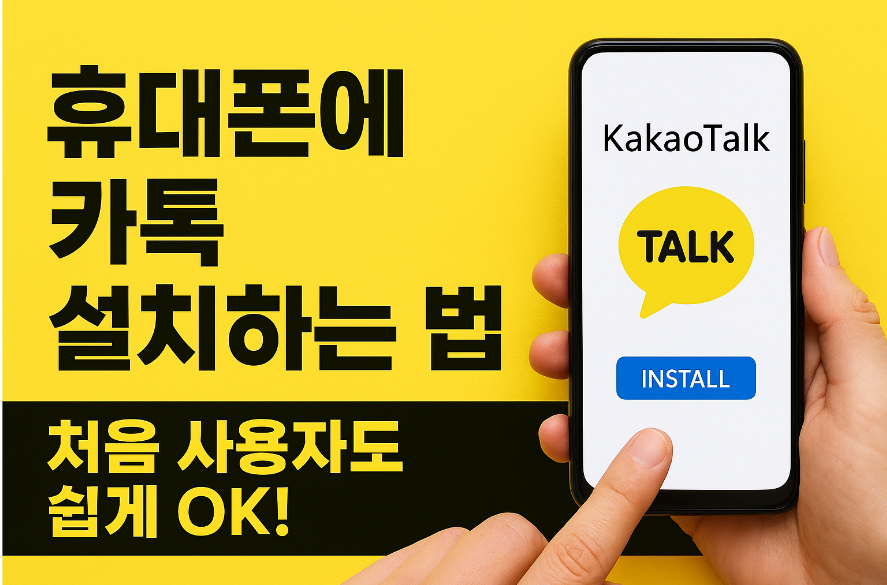 휴대폰에 카톡 설치하는 방법 &ndash; 처음 사용자도 쉽게 카카오톡 이용하기