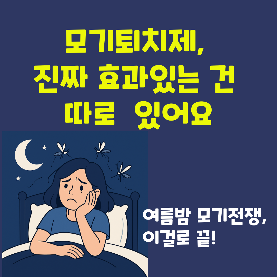밤마다 모기 때문에 잠 설친다면? 효과 있는 퇴치템 솔직 비교