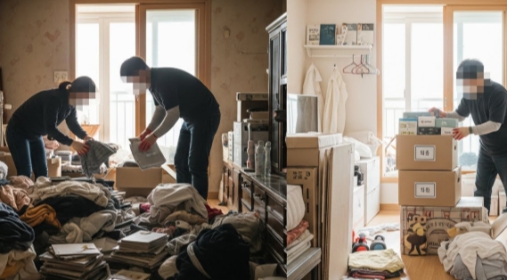 경산 고독사청소 및 정리중