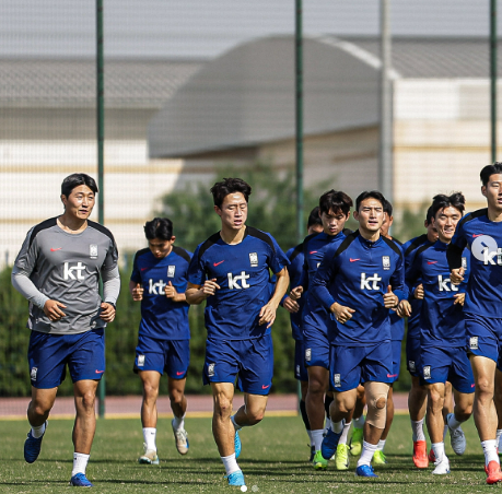 팔레스타인전 중계 무료 바로가기와 관련된 대표팀 훈련 모습