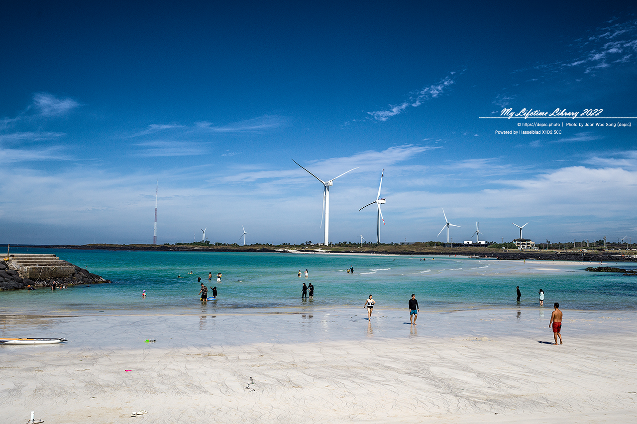 #제주 #김녕 #해수욕장 #바다 #풍력발전기 #2022제주여행