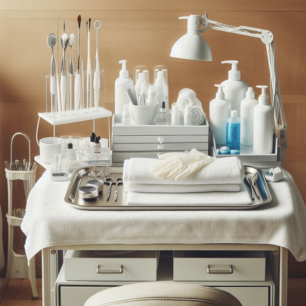 피부,체형관리 샵 배경