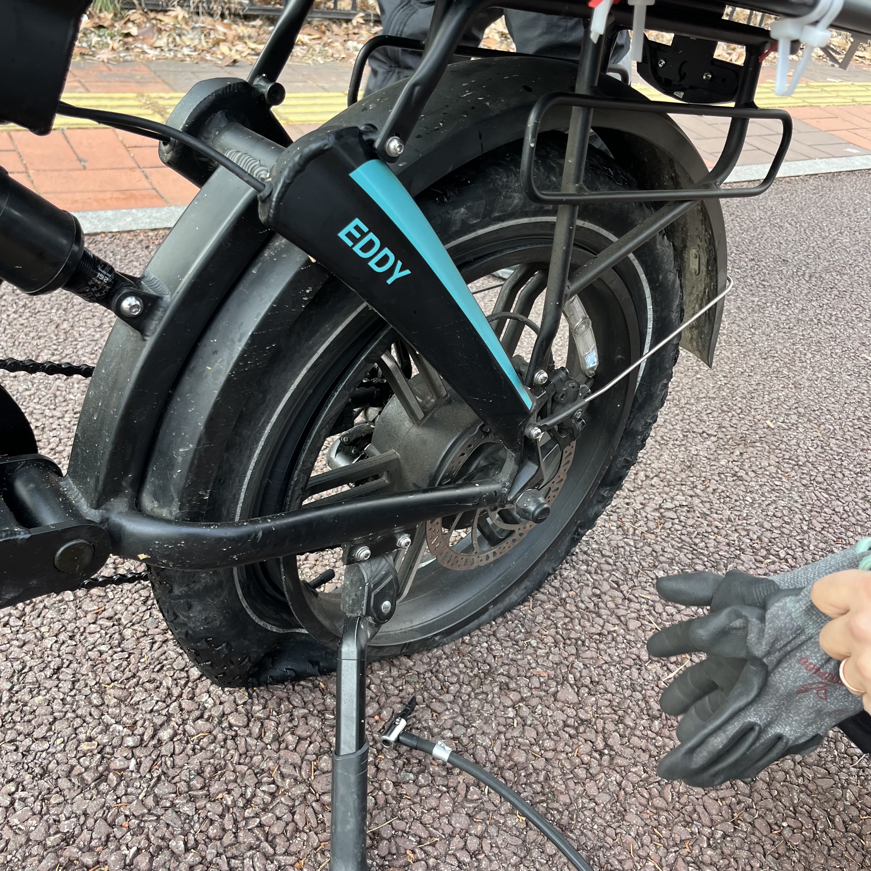 [수원 전기자전거 수리: 조보바이크 에디]-타이어 펑크 튜브 교체, JOBOBIKE EDDY AS, 화성 동탄 광교 용인 안양 오산 안산 군포 분당