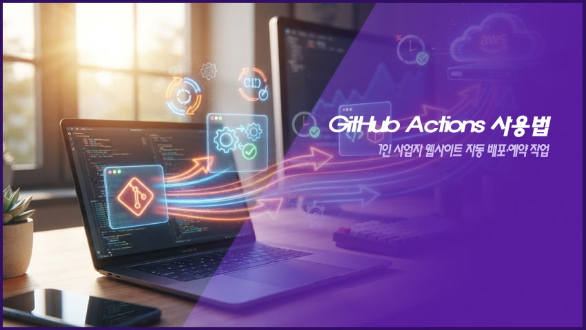 GitHub Actions 사용법|1인 사업자 웹사이트 자동 배포·예약 작업