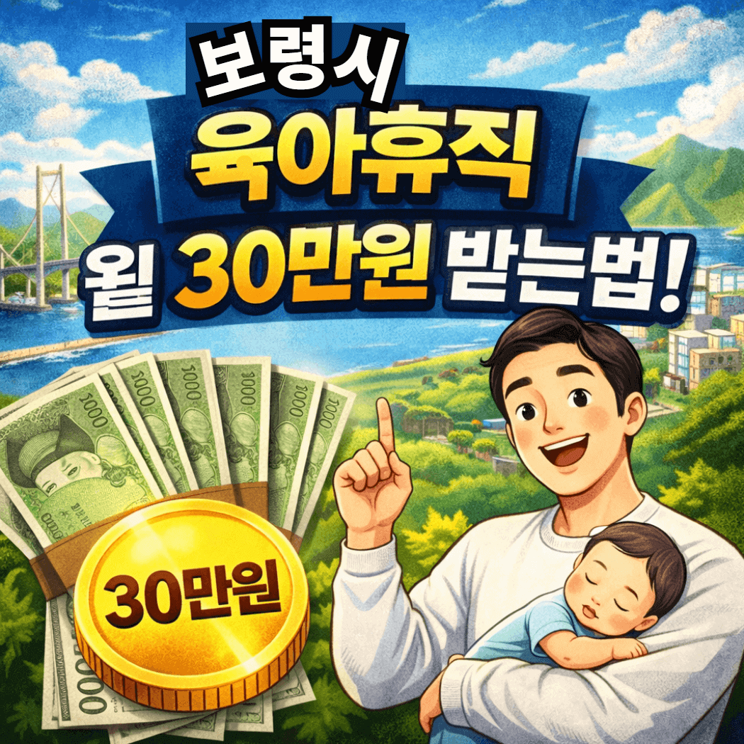 보령시 아빠 육아휴직 장려금, 최대 얼마 받을까?