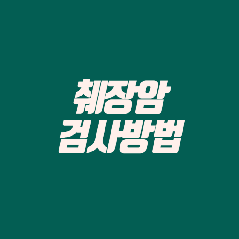 췌장암 검사방법