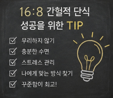 간헐적 단식 방법 16:8