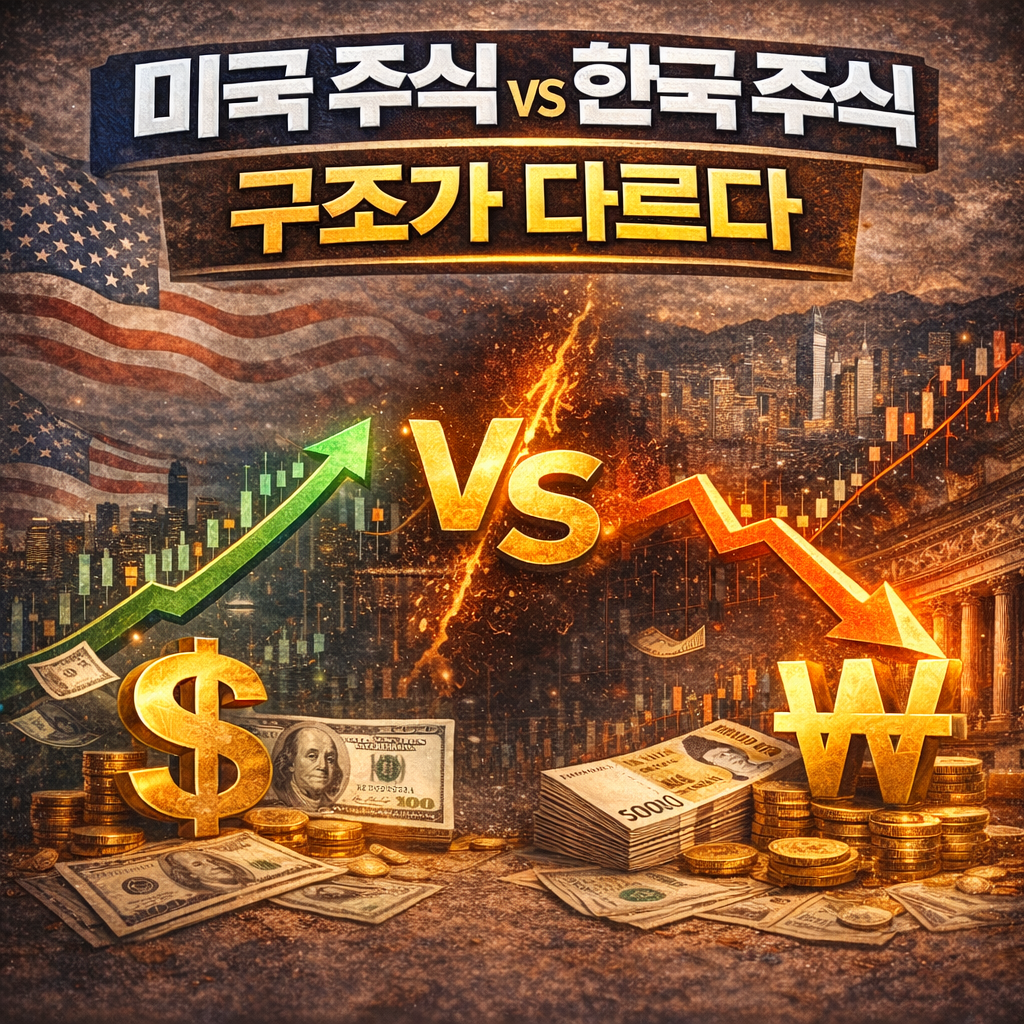 미국 주식과 한국 주식, 구조가 다른 이유