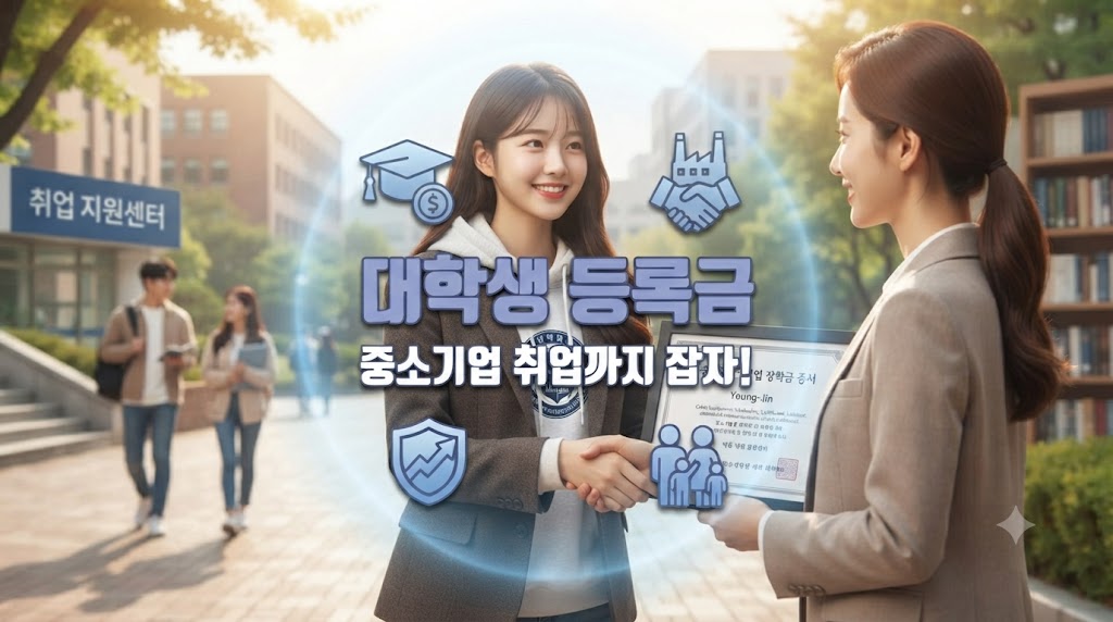장학금 받은 대학생의 모습