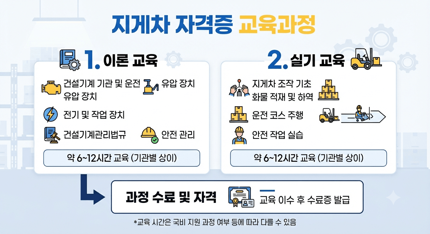 3톤 미만 지게차 자격증 취득방법
