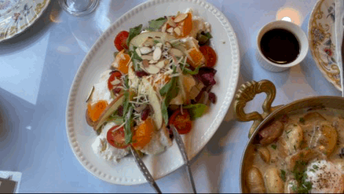 광교 더 유로피언 - 주문한 음식 영상