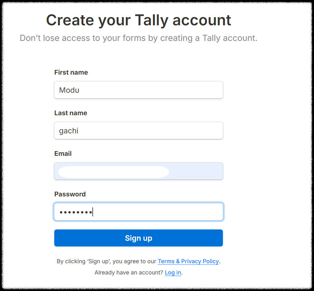 탈리폼(tally Forms) 가입 방법과 메이크(make) 자동화 초간단 연결 방법 노션 최적화 설문 양식