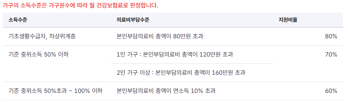 재난적 의료비 지원제도