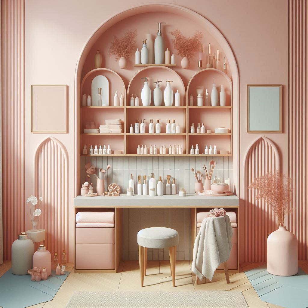 피부,체형관리 샵 배경