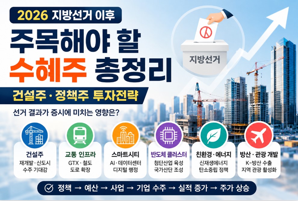 지방선거이후 주목해야할 수혜주 총정리