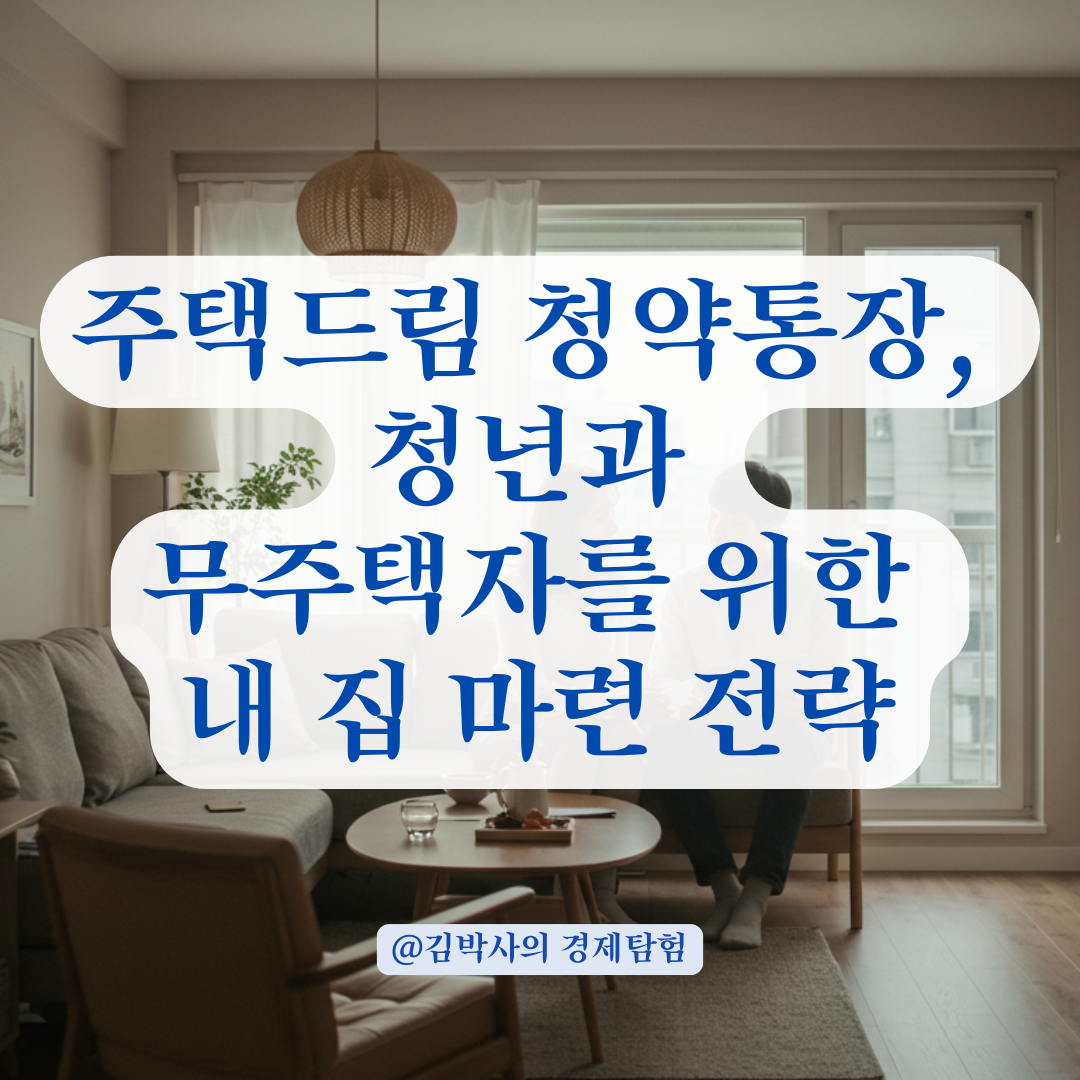 무주택 청년이 알아야 할 주택드림 청약통장 금리·세제 혜택 가이드.