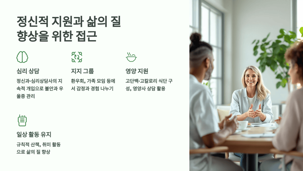 6. 정신적 지원과 삶의 질 향상을 위한 접근