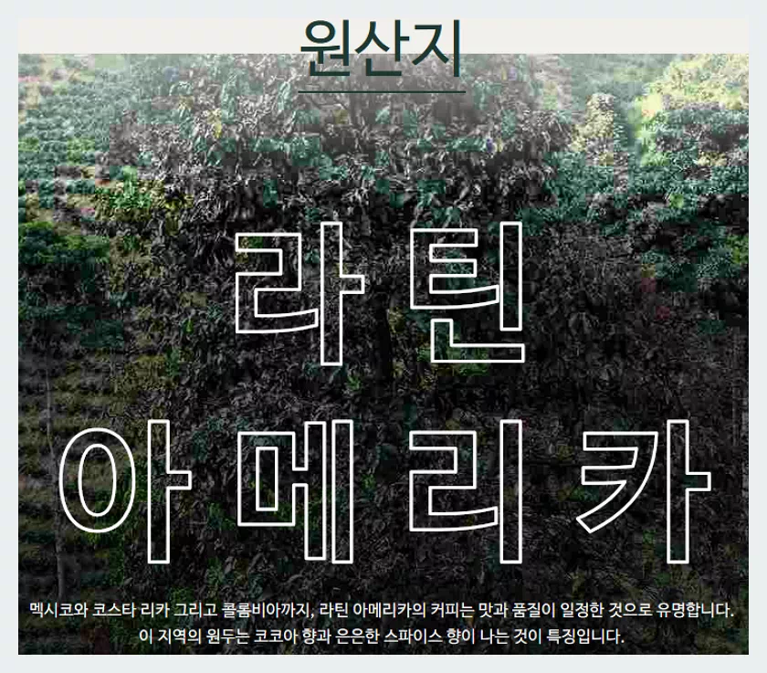 스타벅스 베란다 블렌드 원산지