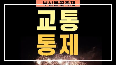 부산불꽃축제 교통통제