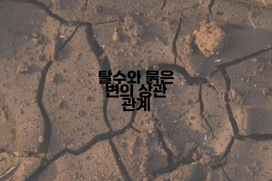 탈수와 묽은 변의 상관 관계