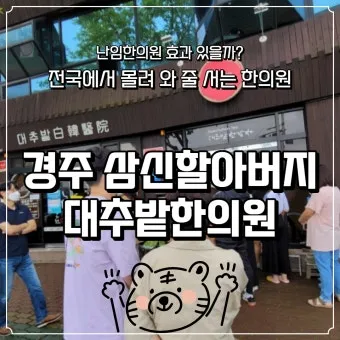 경주 대추밭 백 한의원 평일에 5대 원장님 만나본 후기_22