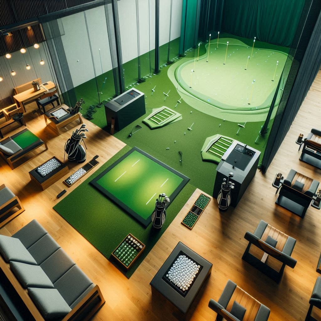 실내골프연습장 배경