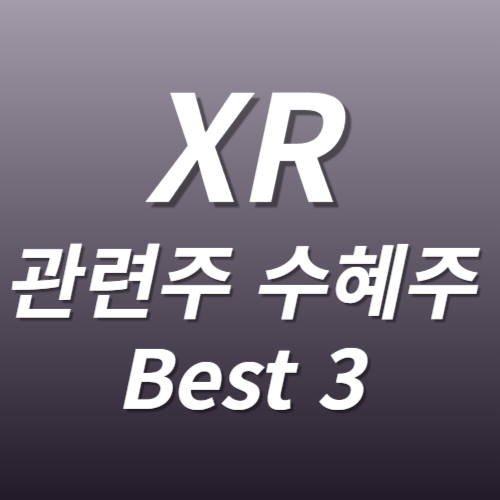 XR관련주 수혜주 VR대장주