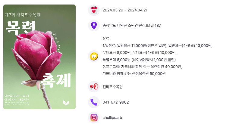 4월 축제 하는곳
