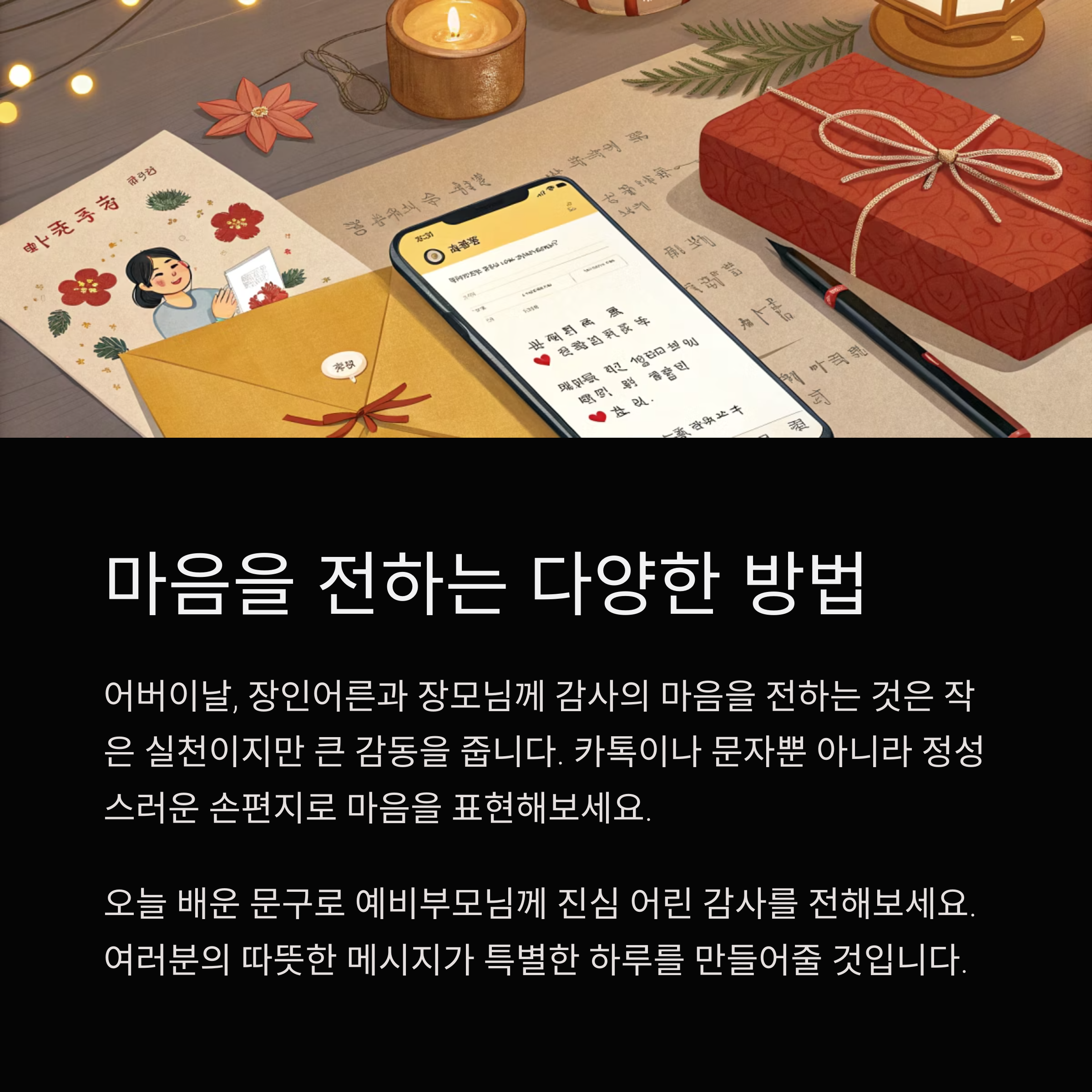 어버이날 편지문구