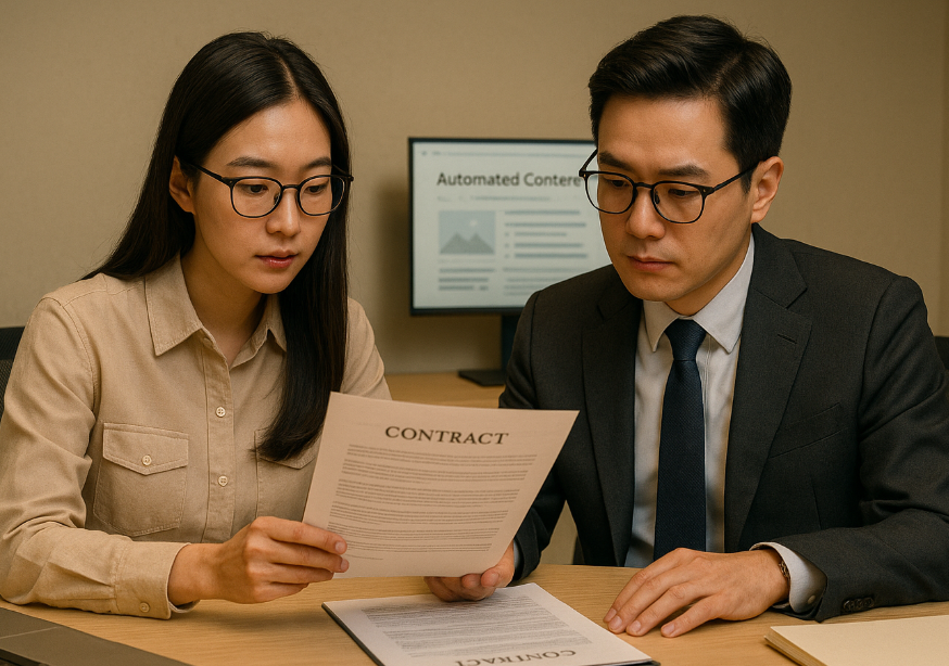 콘텐츠 자동화 플랫폼 이용 계약 검토