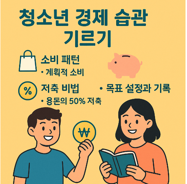 청소년 경제습관 기르기 (소비패턴, 저축비법, 실천팁)