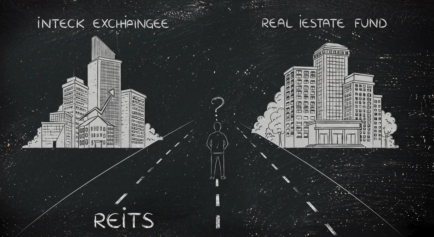 주식처럼 거래되는 리츠와 장기 펀드 상품인 부동산 펀드 사이에서 고민하는 투자자