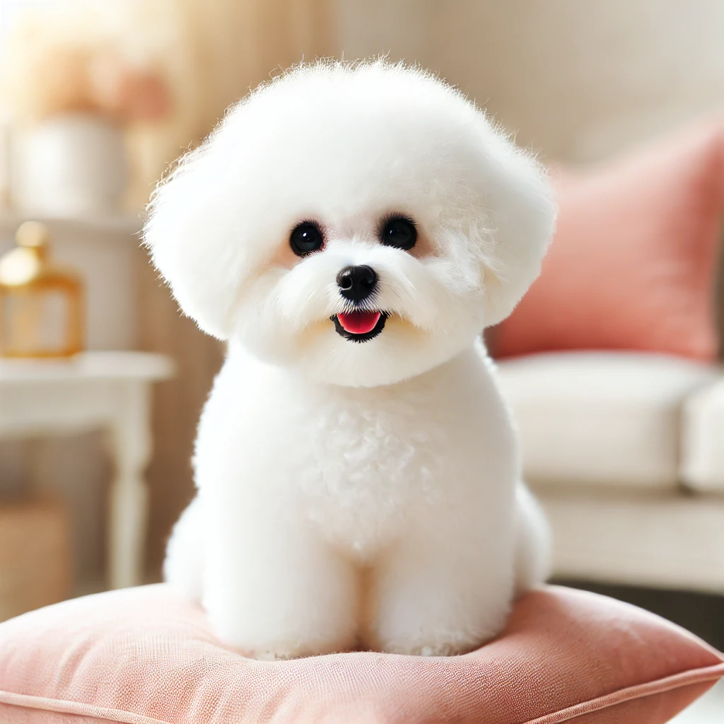 귀여운 하얀 강아지