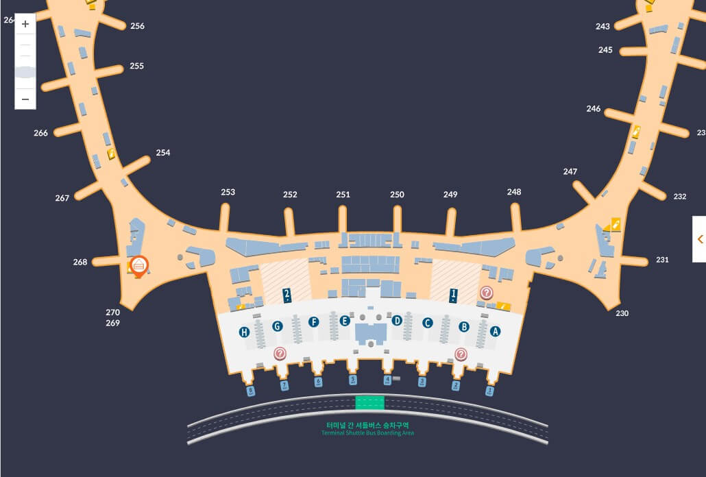 제2여객터미널 2층 정부종합센터 내