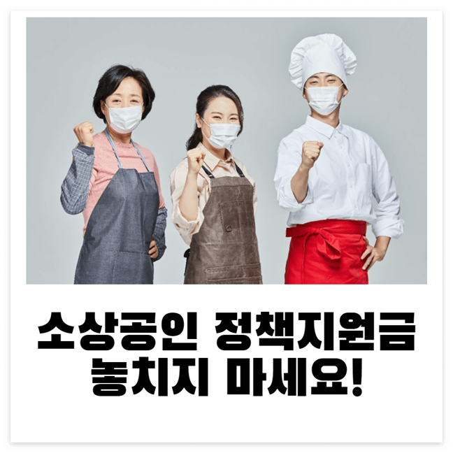 소상공인 정책지원금