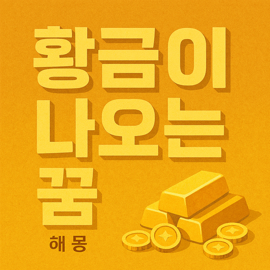 황금이 나오는 꿈