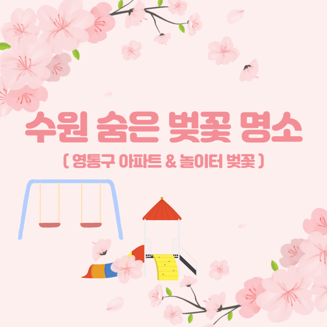 수원 숨은 벚꽃 명소