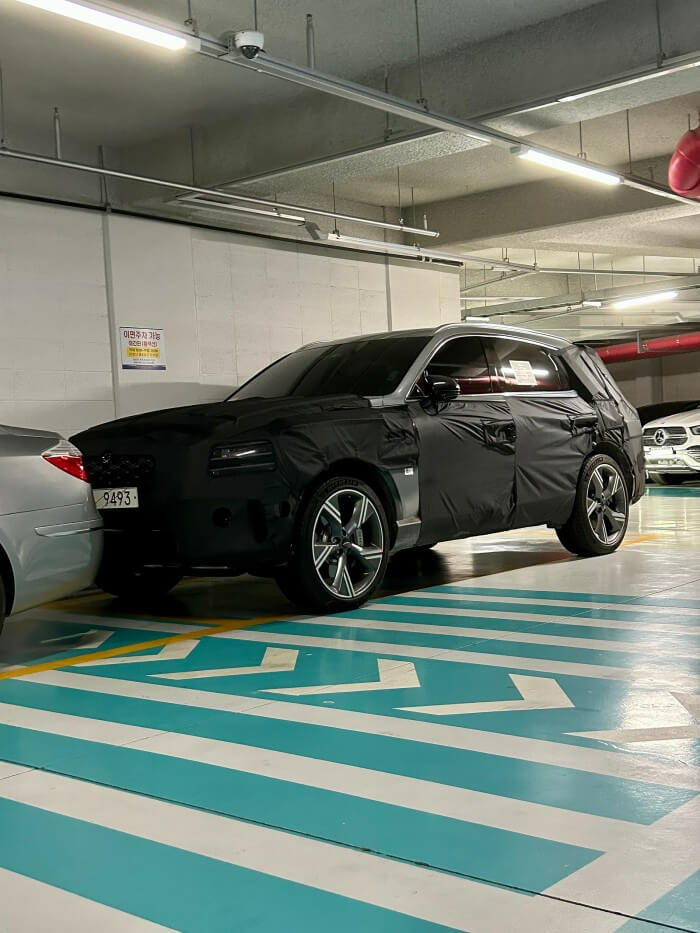 GV80 페이스리프트 출시일 디자인 위장막 사진