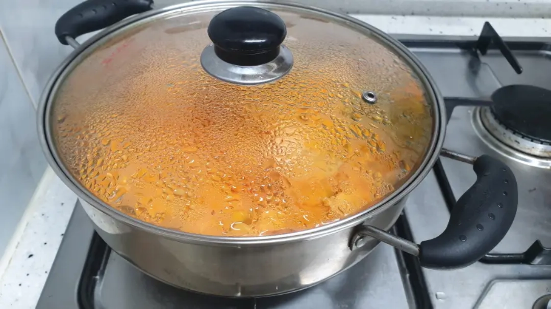 호박 삶는 모습