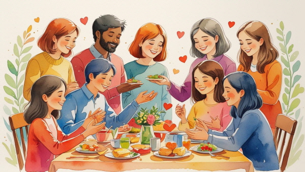 ESFJ는 사랑을 주는 데 익숙한 사람입니다. 그러나 사랑은 나눔이자 균형입니다에 관한 그림