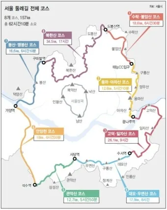 서울 둘레길 지도 3시간 미만 초급자 추천 코스 맛집 주차 총정리 1탄_9
