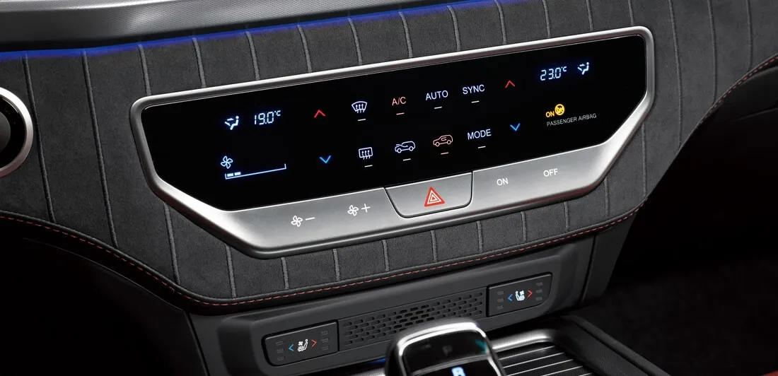 렉스턴 공조기 패널