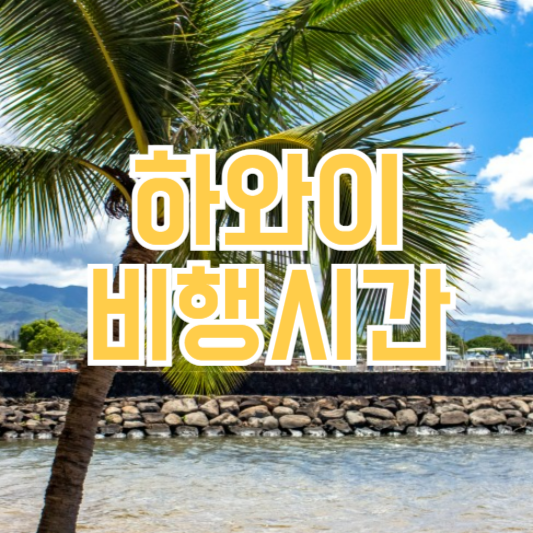 하와이 비행시간 직항 경우