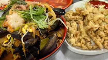 오늘N 격파 중식로드 군산 맛집 특허받은 콩나물 해물짬뽕과 매운 부추 짜장면 왕산중화요리 군산