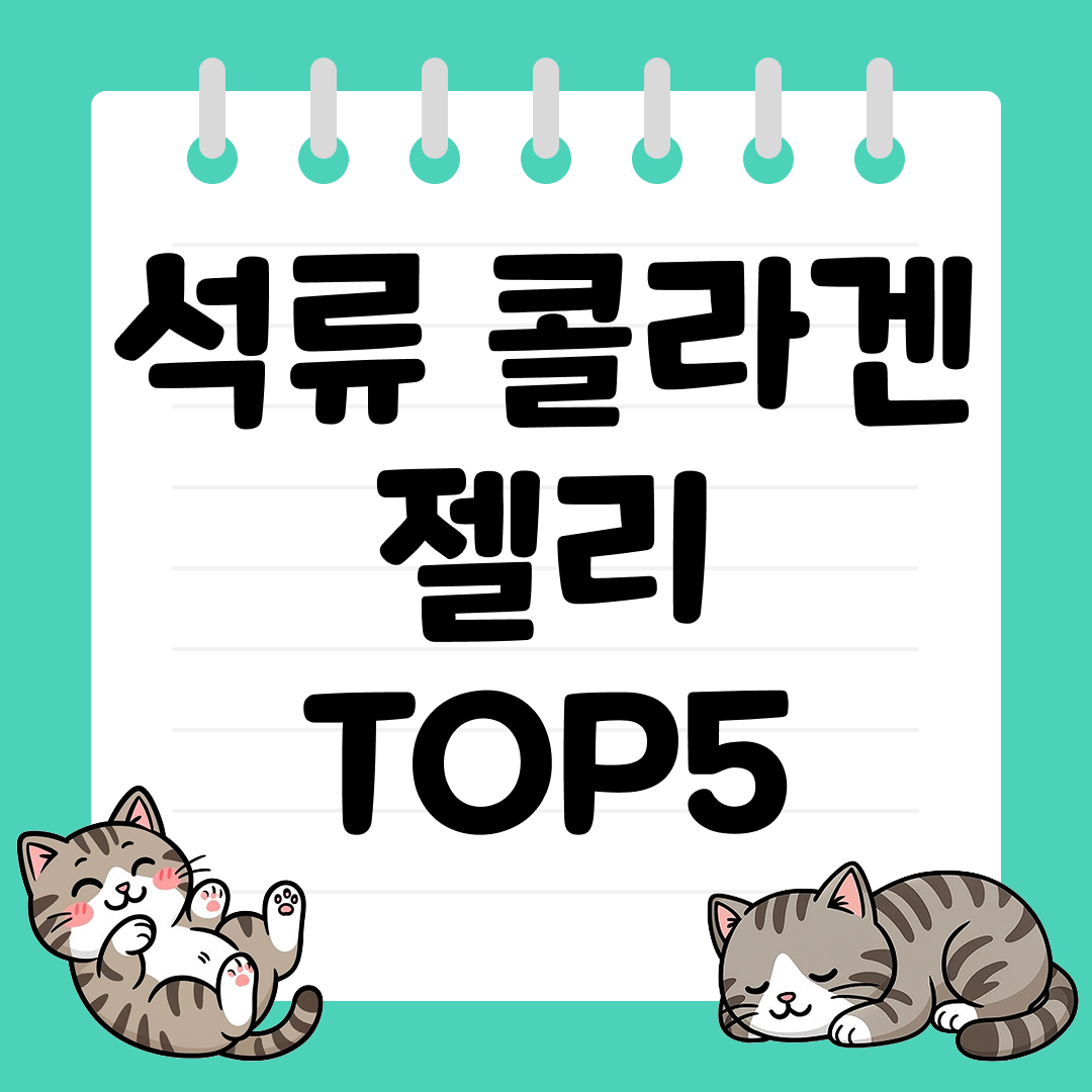 피부 탄력과 활력을 채워주는 석류 콜라겐 젤리 TOP5