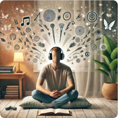 헤드셋을 낀 남성