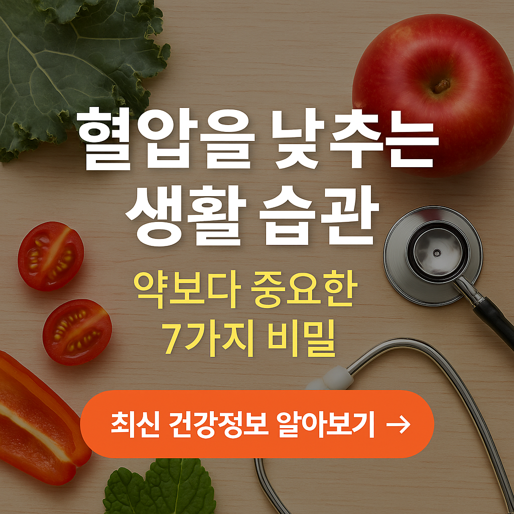 혈압을 낮추는 생활습관