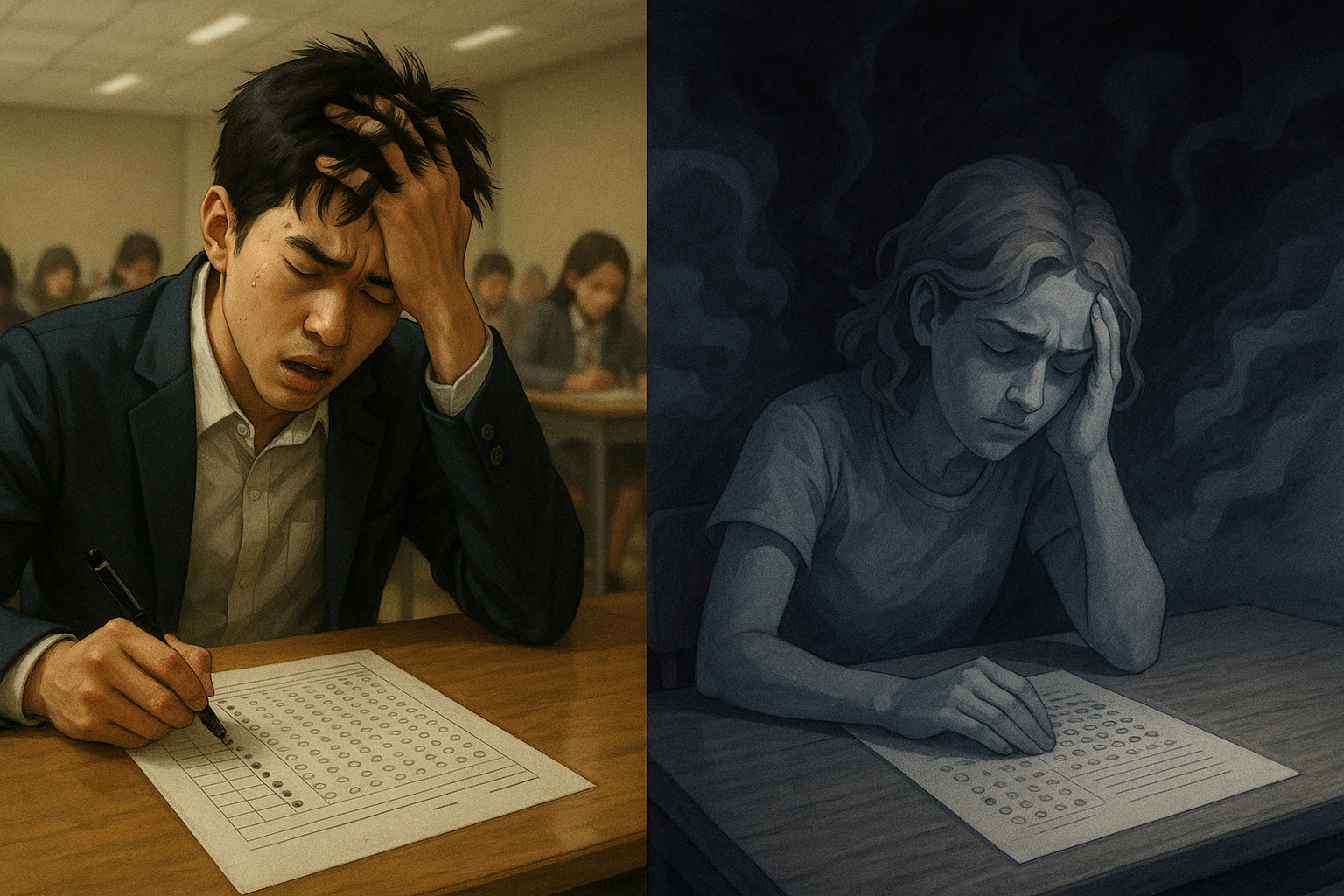 시험장에서 답을 모르는 꿈