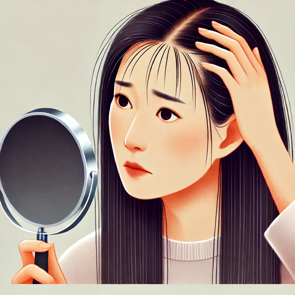 가르마 빔, 가르마 탈모